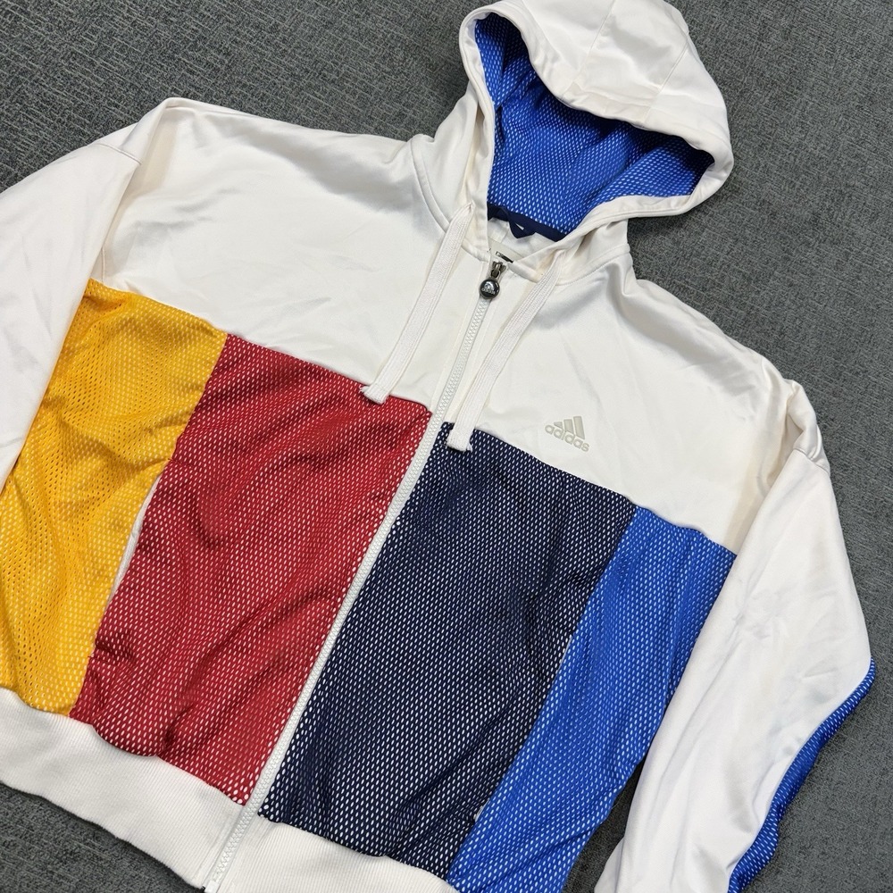 Adidas Pharrell Williams Hoodie Women's M Tennis Track Jacket Firebird Y2K‎